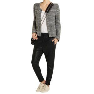 IRO Lottie Coated Jersey Track Pants sz L